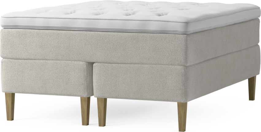 Delux Dream - Kontinentalsäng, dubbelsäng med bäddmadrass och sängben