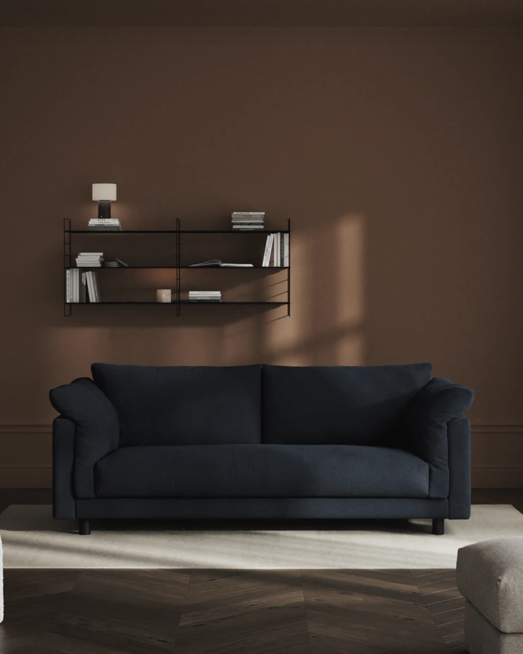 Cherrie - 2,5-sits soffa, hel dyna, fast klädsel - inspiration