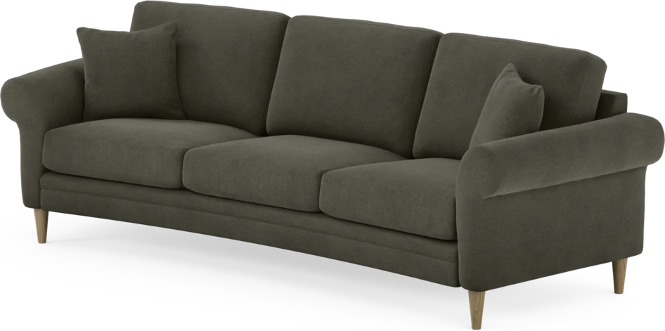 Eden - 3-sits soffa svängd - Grå