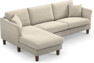 Eden - 2,5-sits soffa med schäslong - Beige