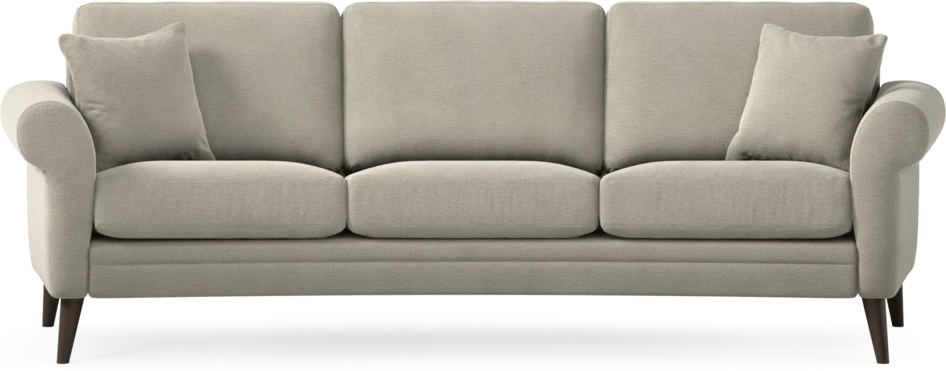 Eden - 3-sits soffa svängd - Brun