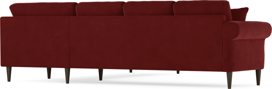Eden - Hörnsoffa, 3+3-sits - Röd
