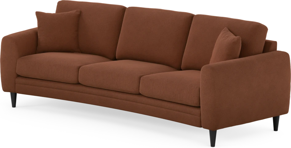 Eden - 3-sits soffa svängd - Orange