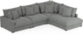 Rossi - 3-sits soffa med divan höger - Grå