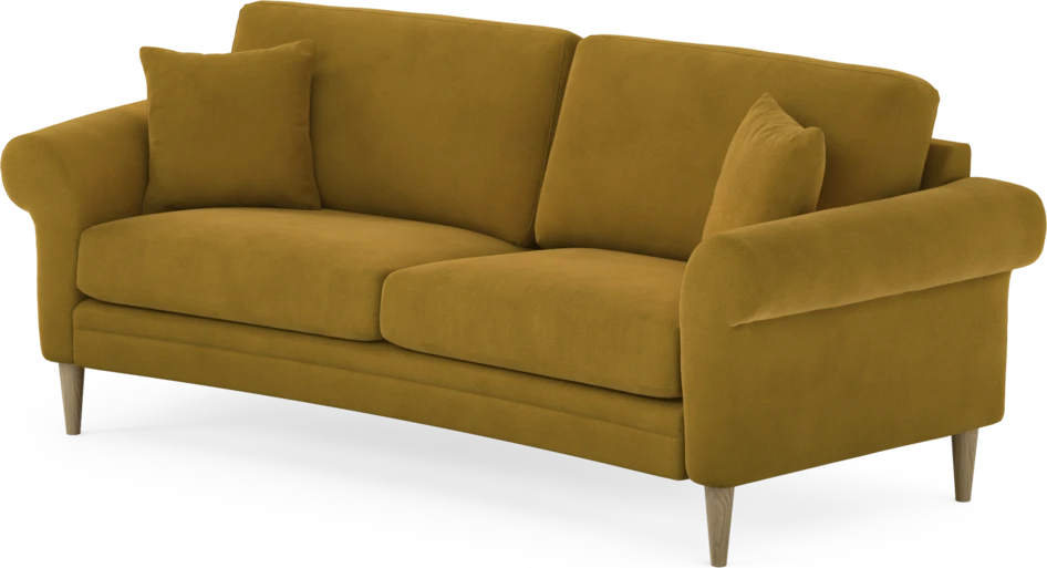 Eden - 2,5-sits soffa svängd - Gul