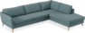 County - 2,5-sits soffa med divan höger - Blå