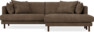 Harper - 4-sits med schäslong XL höger - Brun