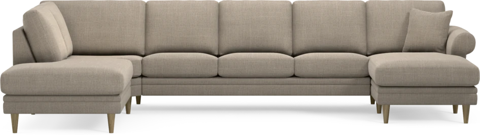 Eden - 3-sits soffa med divan vänster och schäslong höger - Beige