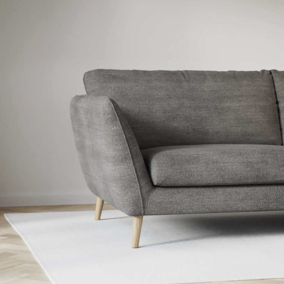 Madison - 2-sits soffa med divan vänster och schäslong höger - Grå