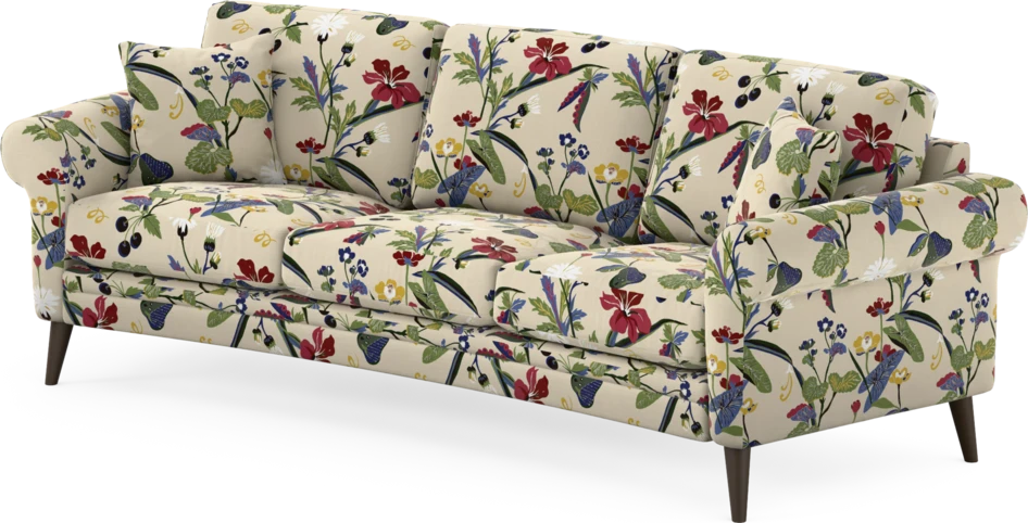 Eden - 3-sits soffa svängd - Flerfärgad