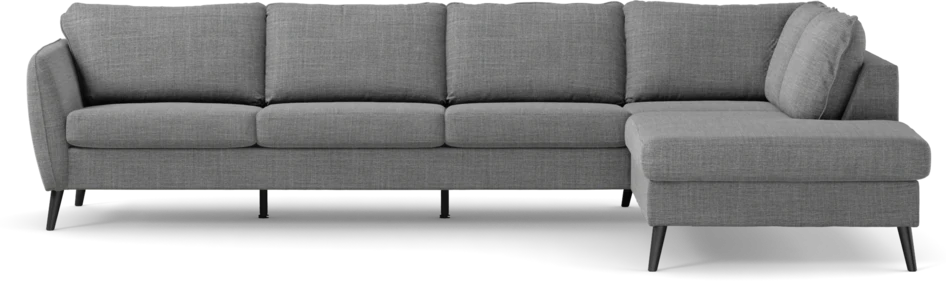 County - 3-sits soffa med divan höger - Grå