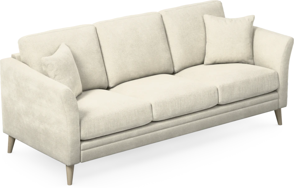 Eden - 3-sits soffa - Vit