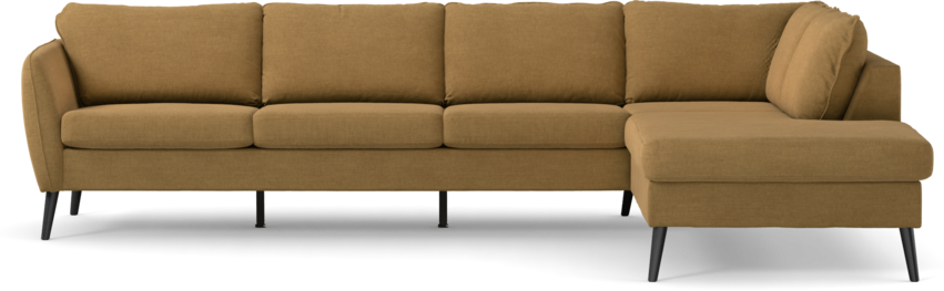 County - 3-sits soffa med divan höger - Gul