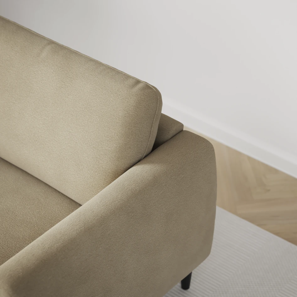 Bridge - 3-sits soffa med schäslong vänster och divan höger - Beige