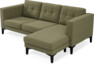 Rio - 3-sits soffa med schäslong höger - Grön