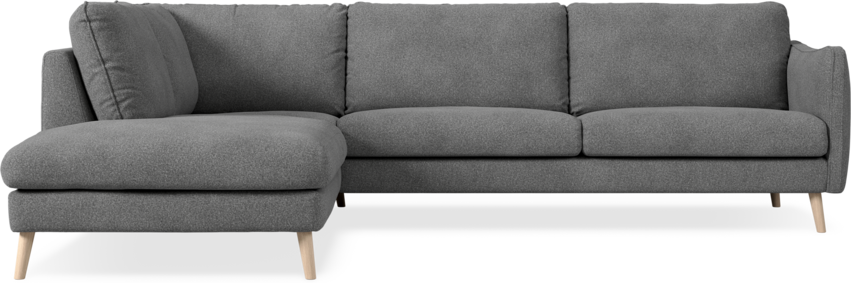 Madison Lux - 3-sits soffa med divan vänster - Vit