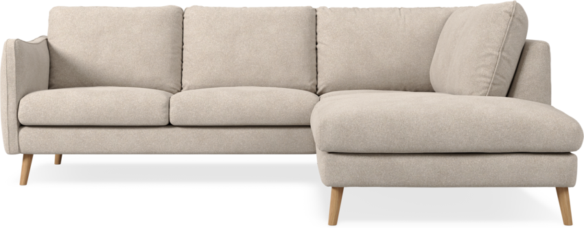 Madison Lux - 2-sits soffa med divan höger - Vit