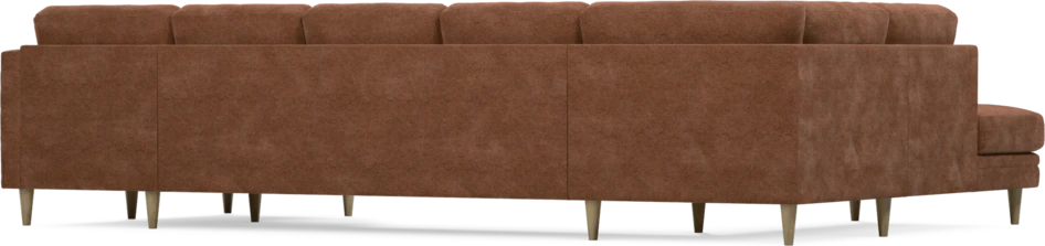 Eden - 3-sits soffa med divan vänster och schäslong höger - Orange