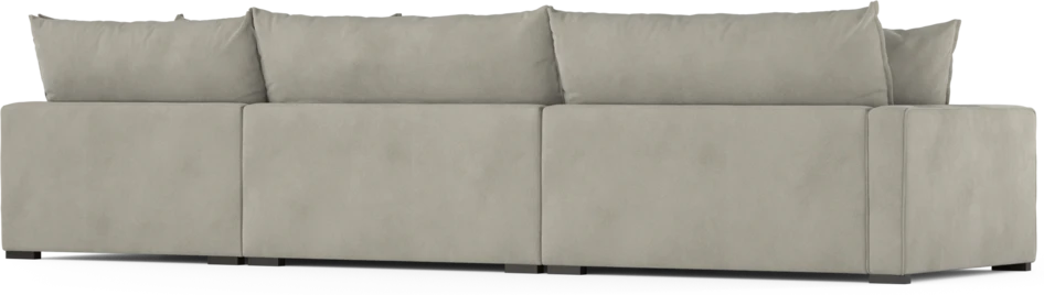 Rossi - 4-sits soffa med divan höger - Grå