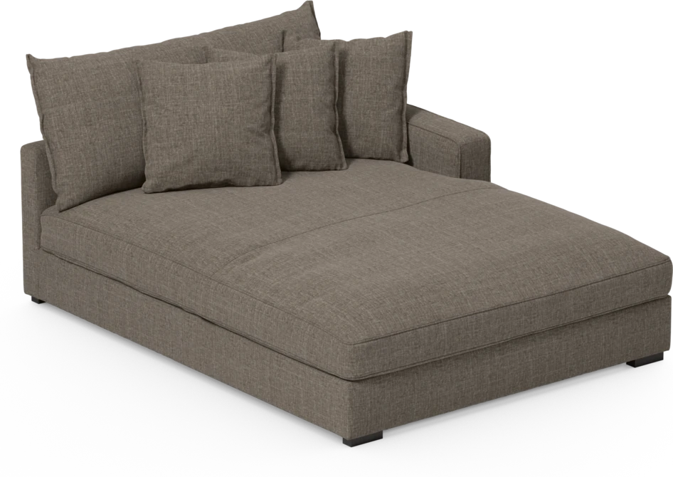 Rossi - Schäslong XL höger - Brun