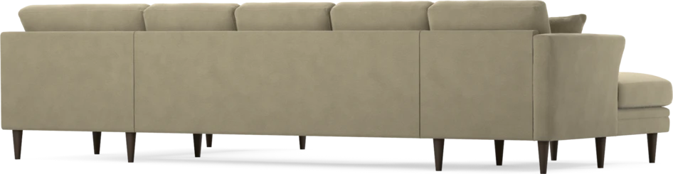 Eden - 3-sits soffa med schäslong vänster och divan höger - Beige