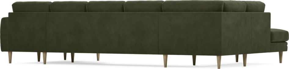 Eden - 3-sits soffa med divan vänster och schäslong höger - Grön