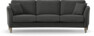 Eden - 3-sits soffa svängd - Svart
