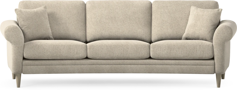 Eden - 3-sits soffa svängd - Beige
