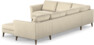Bridge - Hörnsoffa, 2+3-sits med schäslong höger - Beige