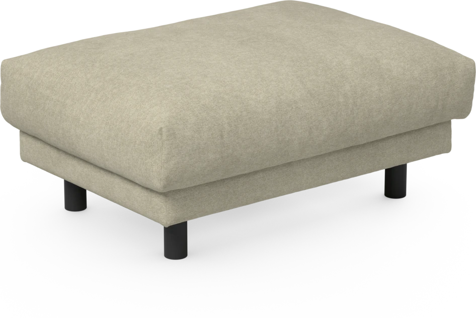Cherrie - Fotpall 100, fast klädsel - Beige