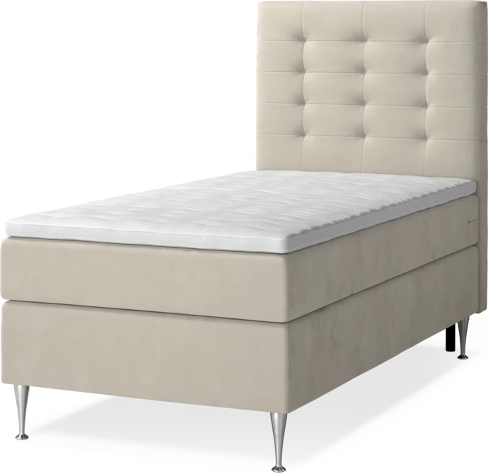 New York, Kontinentalsäng, enkelsäng med bäddmadrass och sänggavel trensad