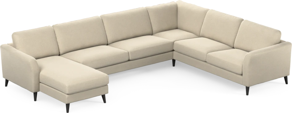 Bridge - Hörnsoffa, 3+2-sits med schäslong vänster - Beige