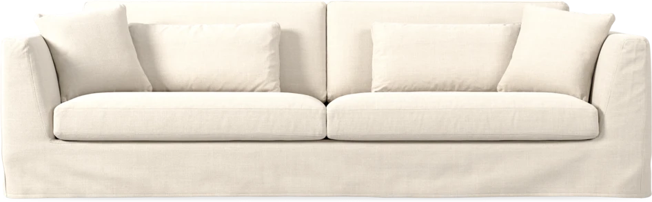 Willow - 4-sits soffa, med kappa - Vit