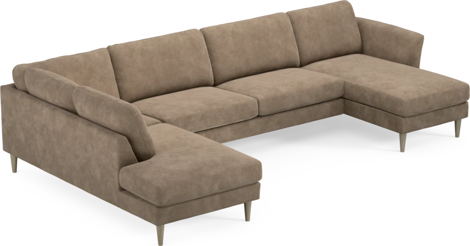 Bridge - 3-sits soffa med divan vänster och schäslong höger - Beige