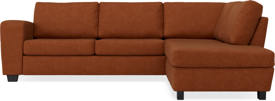 Friday - 2,5-sits soffa med divan höger - Orange
