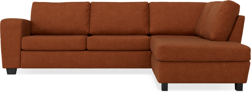 Friday - 2,5-sits soffa med divan höger - Orange