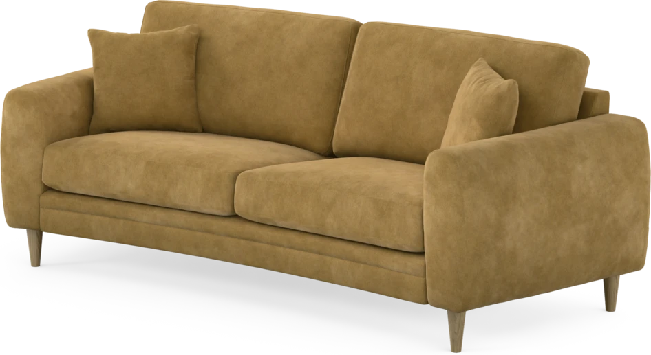 Eden - 2,5-sits soffa svängd - Gul