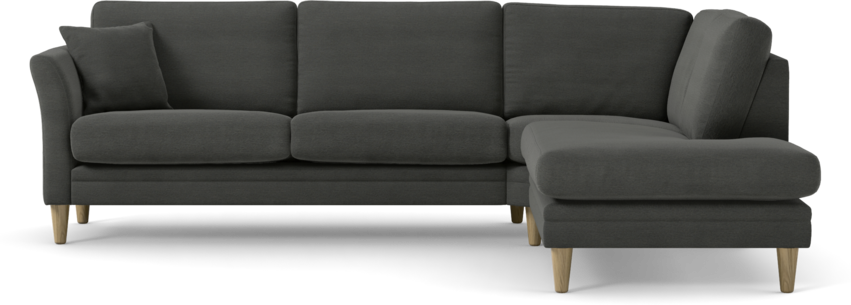 Eden - 2,5-sits soffa med divan - Grå