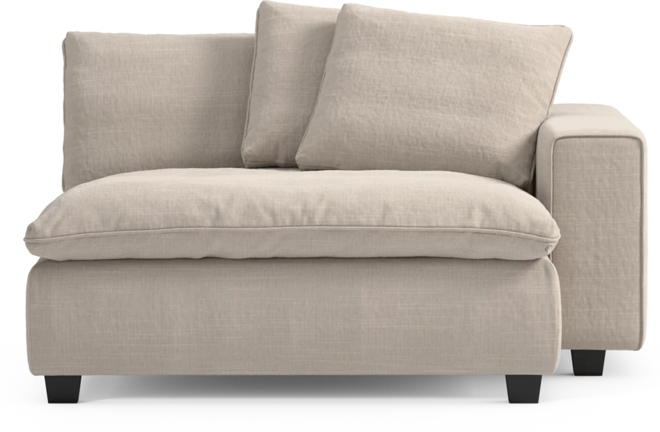 Bellora - Schäslong XL med armstöd höger - Beige