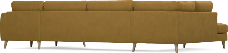 Bridge - 3-sits soffa med divan vänster och schäslong höger - Gul