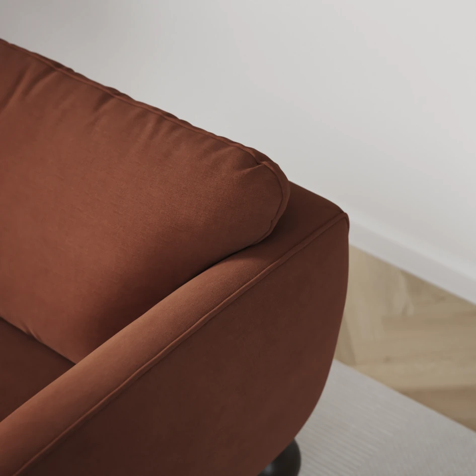 Madison Lux - Hörnsoffa 2+3-sits, hörn 2 - Röd