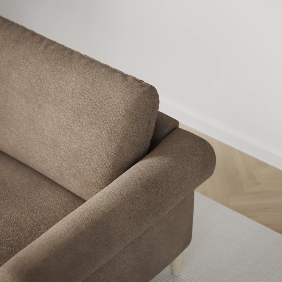 Bridge - Hörnsoffa, 2+3-sits - Brun