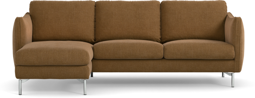 Madison Lux - 2-sits soffa med schäslong vänster - Brun