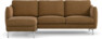 Madison Lux - 2-sits soffa med schäslong vänster - Brun