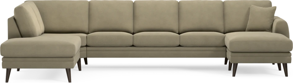 Eden - 3-sits soffa med divan vänster och schäslong höger - Beige