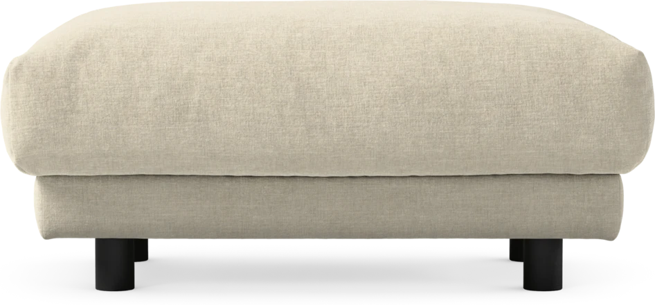 Cherrie - Fotpall 110, fast klädsel - Beige