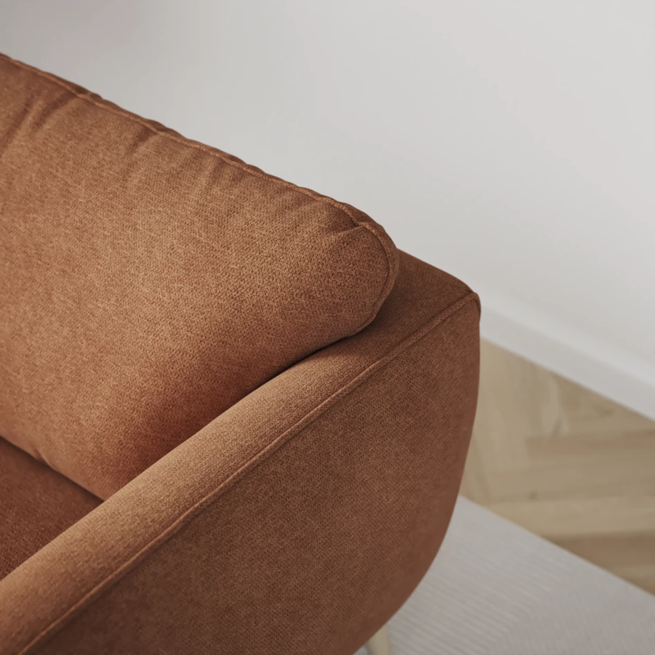 Madison - 2-sits soffa med divan vänster och schäslong höger - Orange