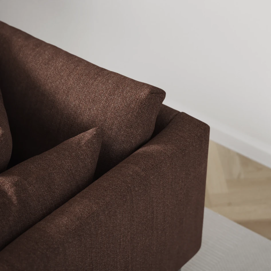 Harper - 3-sits soffa med divan vänster - Orange