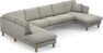 Eden - 3-sits soffa med divan vänster och schäslong höger - Grå