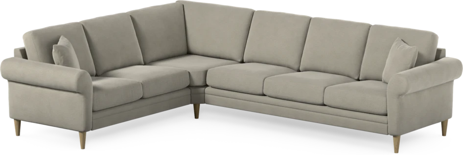 Eden - Hörnsoffa, 2+3-sits - Brun